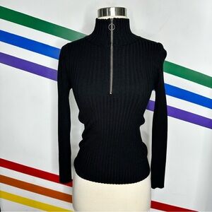 Maeve black o-ring sweater size XS